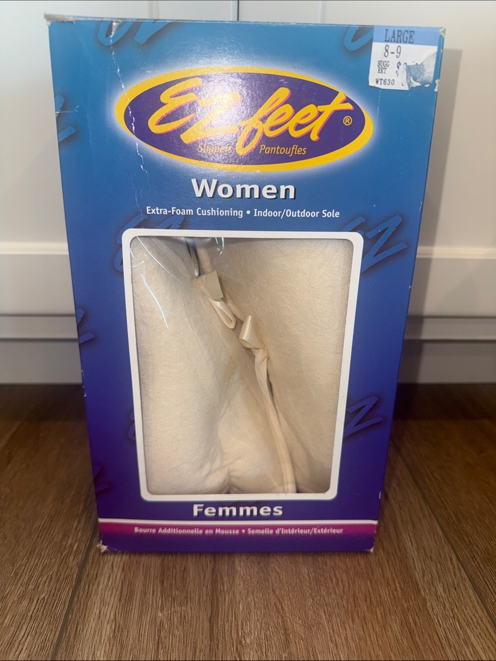 EZfeet Women Indoor/Outdoor Slippers - Cream